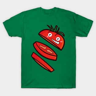 Cute sliced tomato smiling T-Shirt